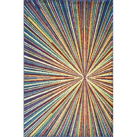 Loloi Loloi Rugs MADEMZ-03PQ005277 5 ft. 2 in. x 7 ft. 7 in. Madeline Rectangular Shape Power Loomed Area Rug; Prism MADEMZ-03PQ005277